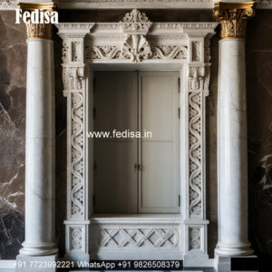 Elegant Marble Window Frame Classic Window Design For Front Elevation No-623