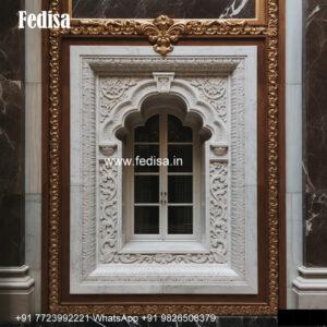 Front Elevation Marble Window Bay Window Classic Style No-674