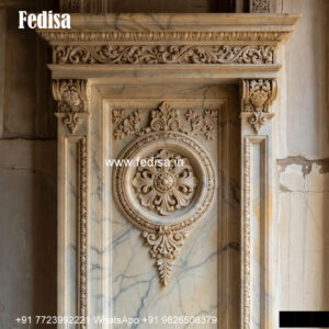 Front Elevation Marble Window Arched Window Design No-712