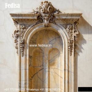 Decorative Marble Window Frame Front Elevation Window Design No-732