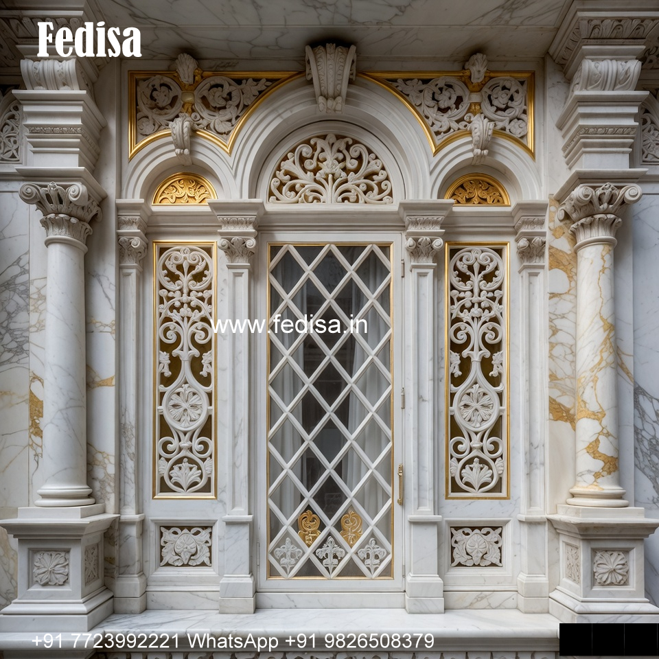 Balcony Marble Window Design Luxury Window Design No-827