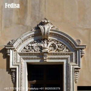 Marble Jali Window Design Front Elevation Window Design No-849