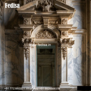 Marble Window Frame Glass Panel Classic Windows No-876