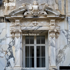 Marble Window Exterior Classic Window Grills Design No-878