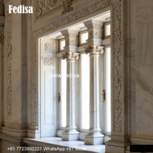 Marble Cladding Window Design Classic Window Design For Front Elevation No-935