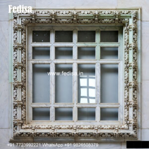 White Marble Window Design Front Elevation Window Design No-966