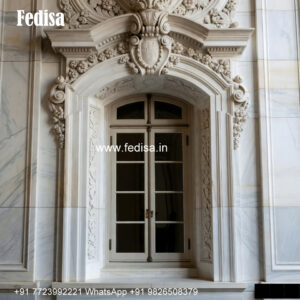 Living Room Marble Window Design Classic Window Design No-976