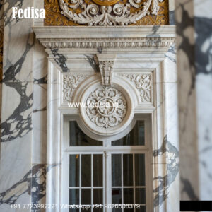 Front Elevation Marble Window Vintage Window Style No-978