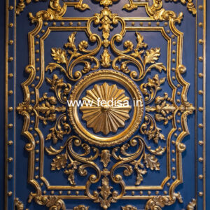 Wall Art Classic Style Master Bedroom Ceiling Design No-228