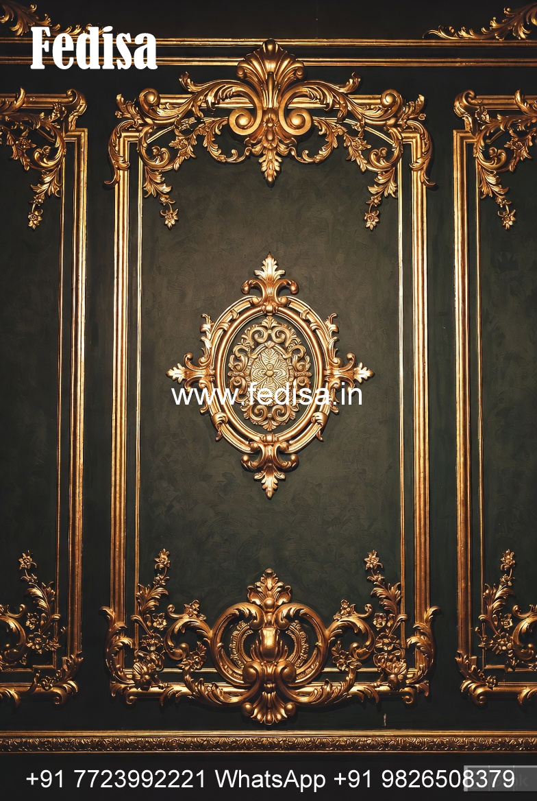 Wall Molding Design Dining Hall Ceiling Design No-360