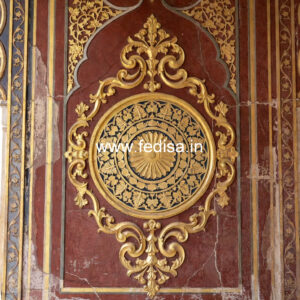 Vintage Wall Design Ceiling Design For Hall With Two Fans No-384