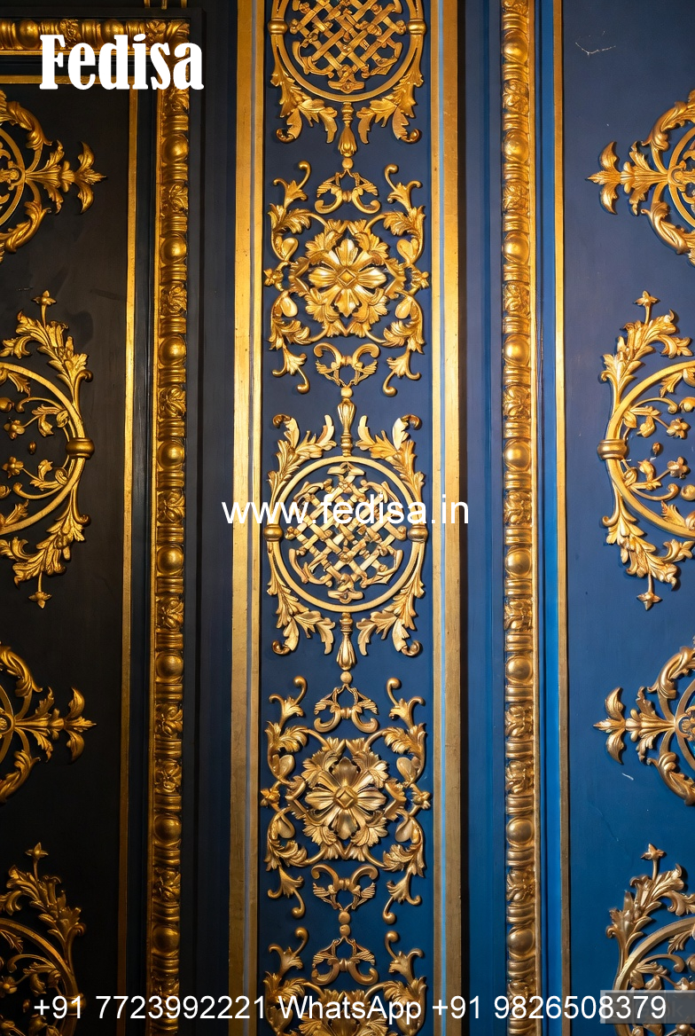 Heritage Wall Style Lcd Ceiling Design No-393