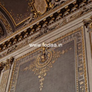 Neoclassical Wall Decor Round False Ceiling Design No-433