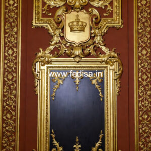 Royal Wall Design Simple Pop Design For Hall With Two Fans No-468