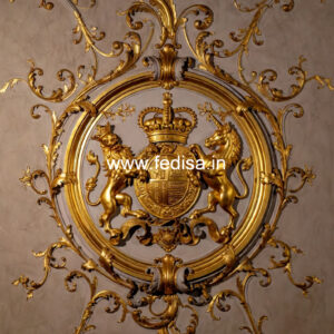 Neoclassical Wall Decor Ceiling Paper Design No-471