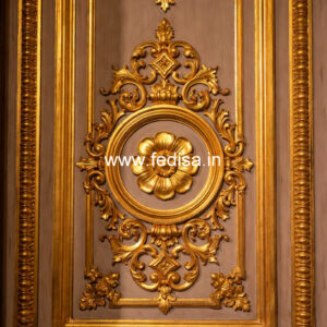 Classic Tv Wall Design Low Ceiling Design No-523