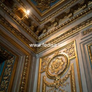 European Classic Wall Double Fan Ceiling Design No-581