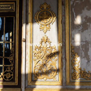 Wall Cornice Design Modern High Ceiling Living Room No-719