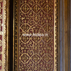 Carved Wall Panels Bar Ceiling Design No-755