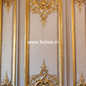 Wooden Wall Panel Design Round Pop Design No-777