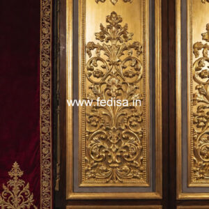 Classic Tv Wall Design Dining Hall False Ceiling Design No-789