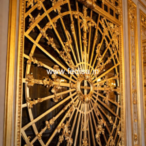 Decorative Wall Trims False Ceiling For Hall With 2 Fans No-794