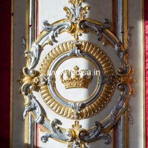 Baroque Wall Design High Ceiling Living Room Design No-1002