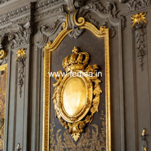 Carved Wall Panels Best False Ceiling Design For Hall With Two Fans No-1021