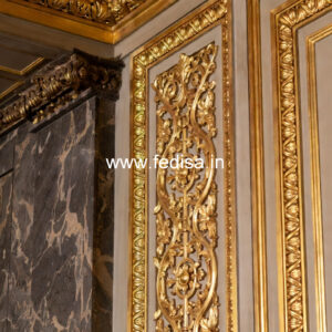 Baroque Wall Design Pooja Room Pop Simple Design No-1040