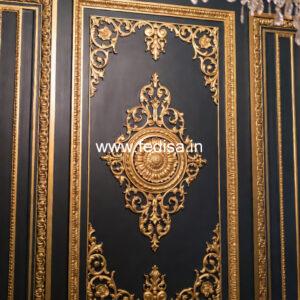 Dining Room Wall Design Classic 2 Fan Pop Design For Hall No-1053