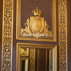 Wall Frame Design Classic Puja Room False Ceiling Design No-1134