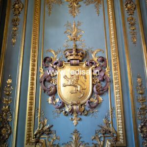 Classic Tv Wall Design Luxury Ceiling No-1169