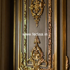 Feature Wall Classic Style Geometric Ceiling Design No-1208