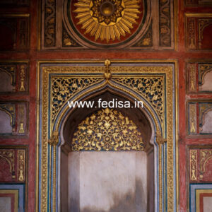 Heritage Wall Style Fall Ceiling Design For Hall With Two Fans 2026 No-1267