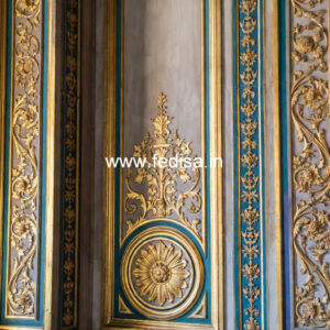 Neoclassical Wall Decor Pop Design For Living Room With Two Fans No-1307