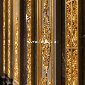 Heritage Wall Style Entrance False Ceiling Design No-1381