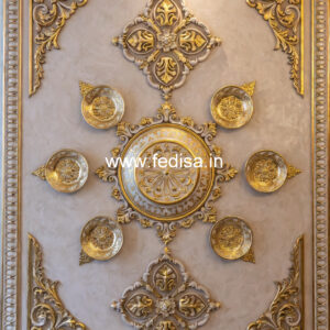 Wall Art Classic Style False Ceiling Design For Small Shop No-1444