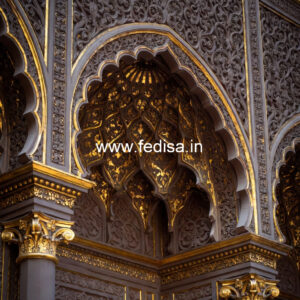 Luxury Wall Patterns Cornice Design For Living Room No-1557
