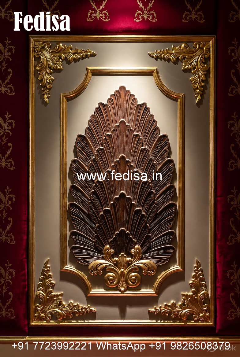 Carved Wall Panels New Pop Ceiling Design 2026 No-1591