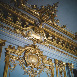 Victorian Wall Design Pop Down Ceiling Design For Bedroom No-1605