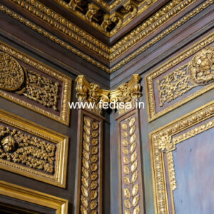 Feature Wall Classic Style Pooja Room Ceiling No-1664