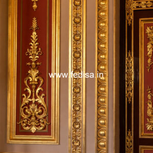 Elegant Wall Decor Ceiling Design With Two Fans No-1675