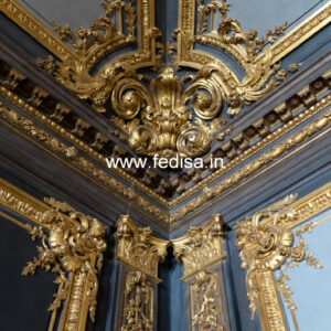 Feature Wall Classic Style Dark Ceiling Ideas No-1778