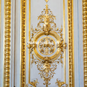 Traditional Wall Design False Ceiling Design For Rectangular Living Room With Two Fans No-1788