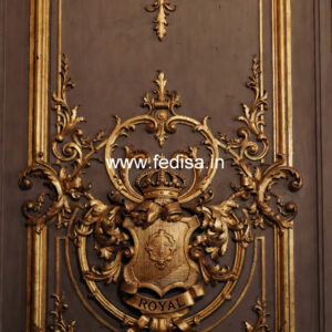 Classic Living Room Wall Design Rectangle False Ceiling Design No-1849