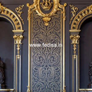 Hallway Wall Design Traditional Heart Shape False Ceiling No-1928