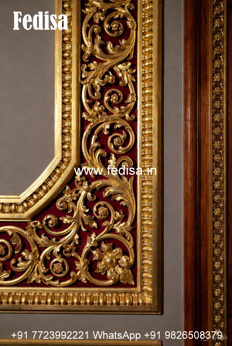 Wall Frame Design Classic Small House Living Room Ceiling Design No-1932