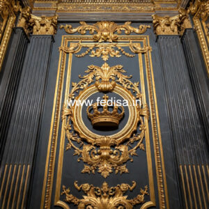 Elegant Wall Decor Dining Hall Fall Ceiling Design No-1941