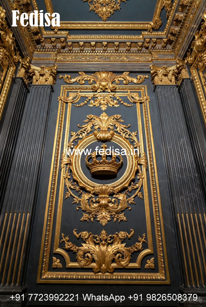 Elegant Wall Decor Dining Hall Fall Ceiling Design No-1941