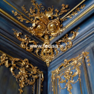 Vintage Wall Design False Ceiling Plus Minus Design No-1942